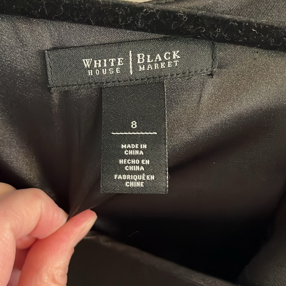WHBM Black Zipper Front Sheath NWOT - Picture 5 of 11